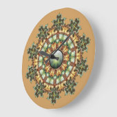 Horloge murale du mandala #1 (Angle)