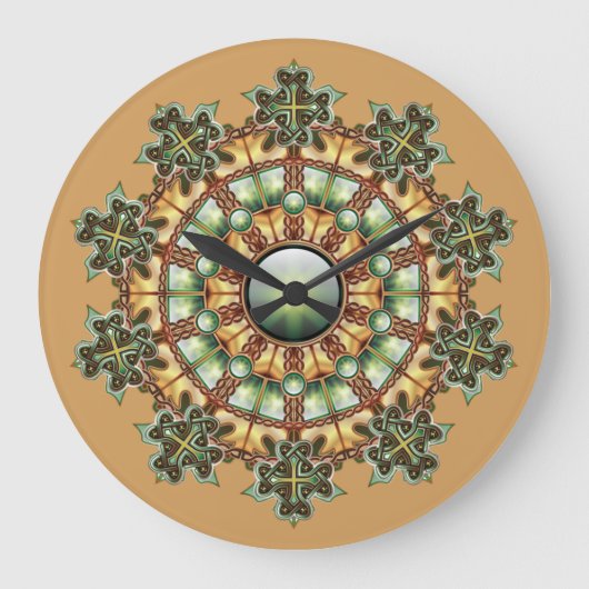 Horloge murale du mandala #1 (Recto)