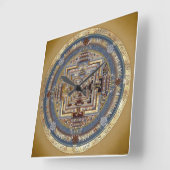 Horloge murale du mandala B de Kalachakra (Angle)