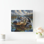 Horloge murale du marais King Gator (Maison)