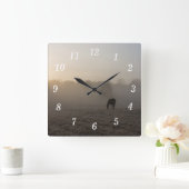 Horloge murale du matin du pays (Maison)