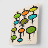 Horloge murale du milieu du siècle de l'espace (Angle)