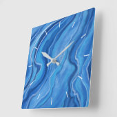 Horloge murale du Motif en marbre bleu (Angle)