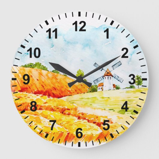Horloge murale du moulin à eau (Recto)