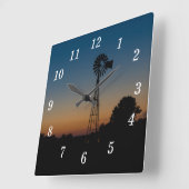 Horloge murale du moulin à vent Ozark (Angle)