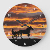 Horloge murale du nombre de chevaux de Trot standa (Recto)