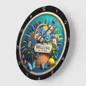 Horloge murale du panier d'accueil (Angle)