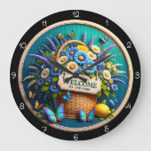 Horloge murale du panier d'accueil (Recto)