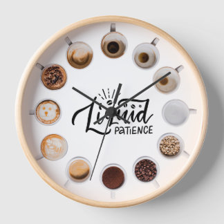 Horloge murale du patient liquide