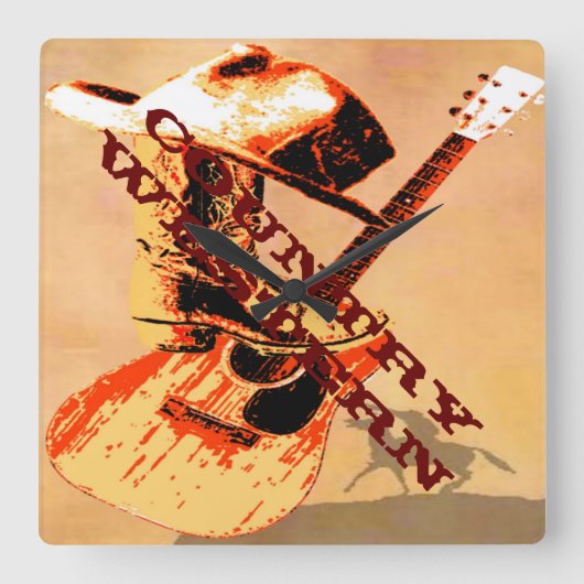 Horloge murale du pays occidental (Recto)