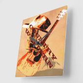 Horloge murale du pays occidental (Angle)