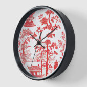 Horloge murale du PÈSE CHINOISÉRIE (Angle)