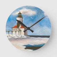 Horloge murale du phare de Michigan City