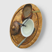 Horloge murale du plateau de café bosniaque (Angle)