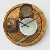 Horloge murale du plateau de café bosniaque