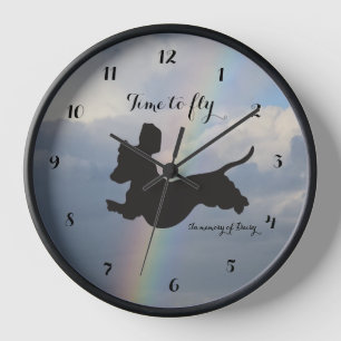 Horloge murale du pont Rainbow Dachshund