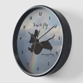 Horloge murale du pont Rainbow Dachshund (Angle)