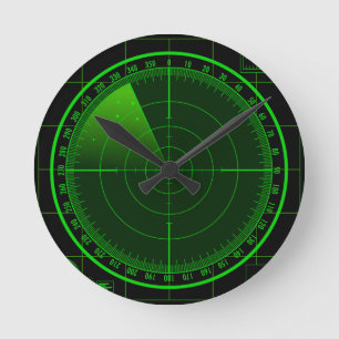 Horloge murale du radar de recherche