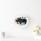 Horloge murale du Rhino Abstrait (Maison)