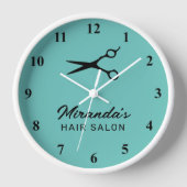 Horloge murale du salon de coiffure personnalisé a (Recto)