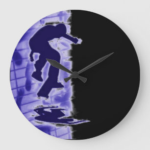 Horloge murale du skateboard