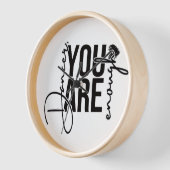 Horloge murale du studio : Danseuse, vous êtes ass (Angle)