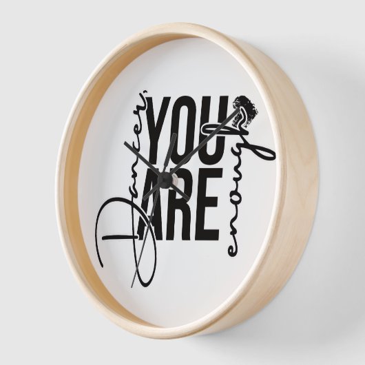 Horloge murale du studio : Danseuse, vous êtes ass (Angle)