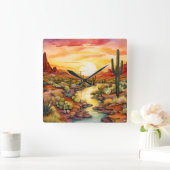 Horloge murale du Sunset du Sud-Ouest (Maison)