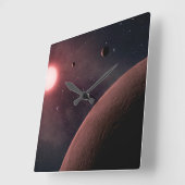 Horloge murale du système planétaire (Angle)