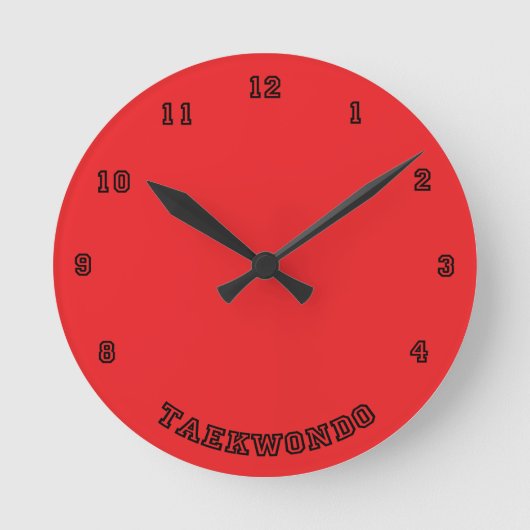 Horloge murale du Taekwondo (Recto)