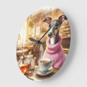 Horloge murale du Tea Time de Greyhound (Angle)