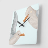 Horloge murale du thème côtier de la mouette (Angle)
