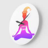 Horloge murale du Yoga (Angle)