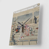 Horloge murale d'Utamaro (Angle)