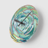 Horloge murale Echeveria Succulente (Angle)