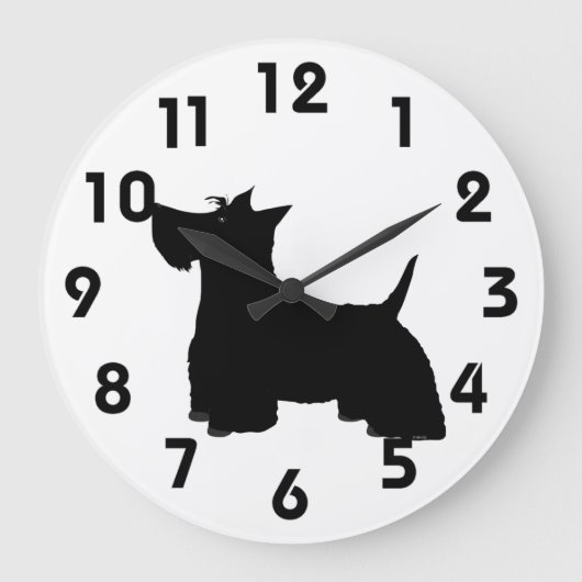 Horloge murale écossaise Terrier (Recto)