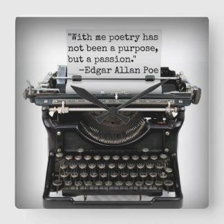 Horloge murale Edgar Allan Poe