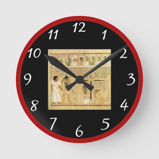 Horloge murale Égypte-Hiéroglyphes (Recto)
