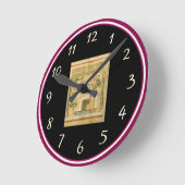 Horloge murale Égypte-Hiéroglyphes (Angle)