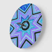 Horloge murale Electric Blue Explosion (Angle)
