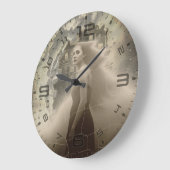 Horloge murale Élégance Hantée (Angle)