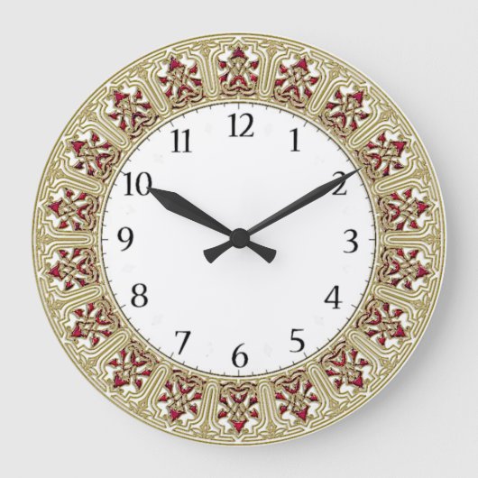 Horloge murale élégante Art Déco (Recto)