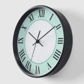 Horloge murale élégante - Vert (Angle)