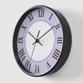 Horloge murale élégante - violet clair (Angle)