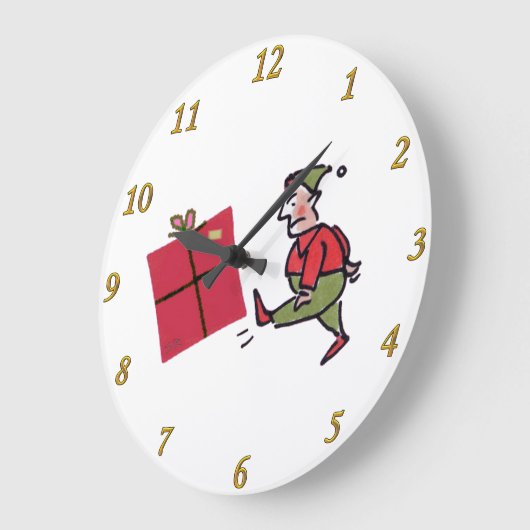 Horloge murale Elfe en colère (Angle)