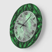 Horloge murale Emerald Green Faux (Angle)