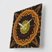 Horloge murale en acrylique Art déco (Angle)