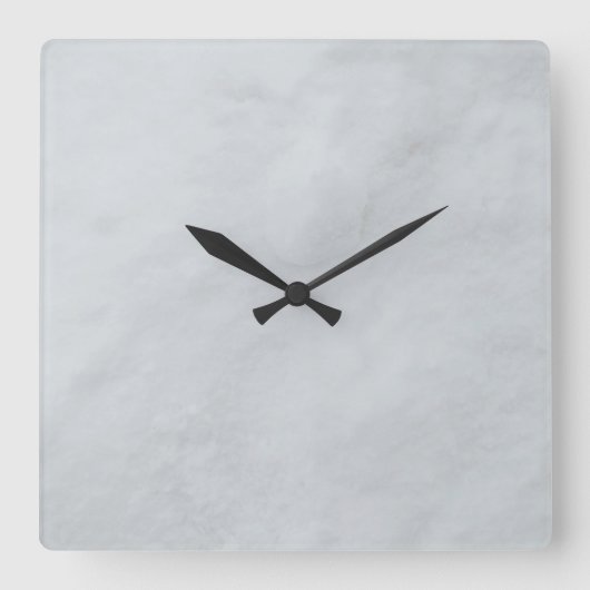 Horloge murale en acrylique Carré de 10,75 po (Recto)