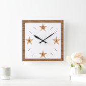 Horloge murale en acrylique, Carrée DESIGN CLOCK (Maison)