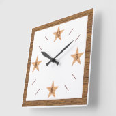 Horloge murale en acrylique, Carrée DESIGN CLOCK (Angle)